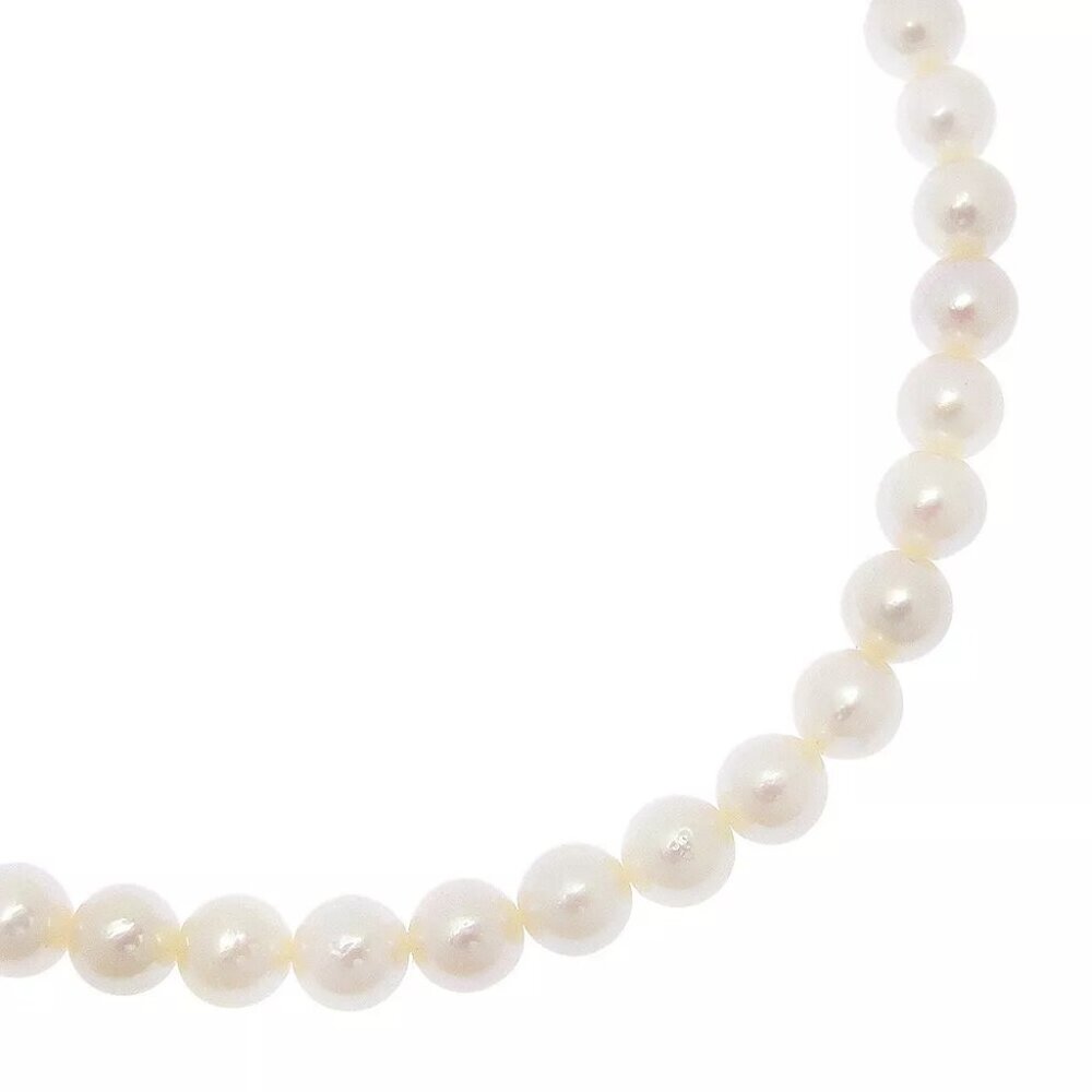 TASAKI Pearl Necklace6.0～6.4ｍｍ Silver/Akoya Pearl 22.4g Women